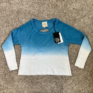 Chaser Linen French Terry Open Back Pullover